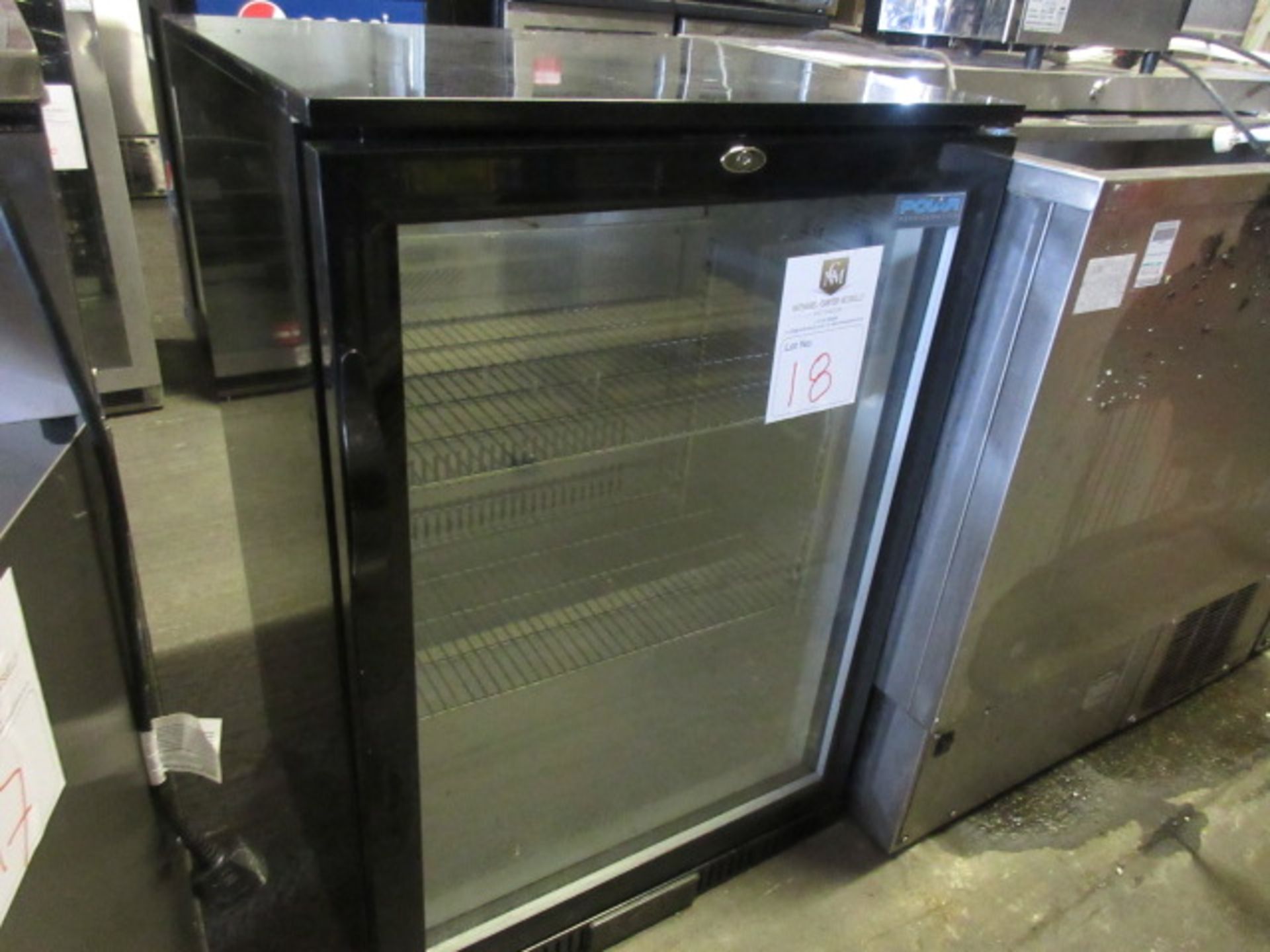 Polar GL001 Bottle Cooler. Glass door, 240v, 180w, refrigerant R600a,