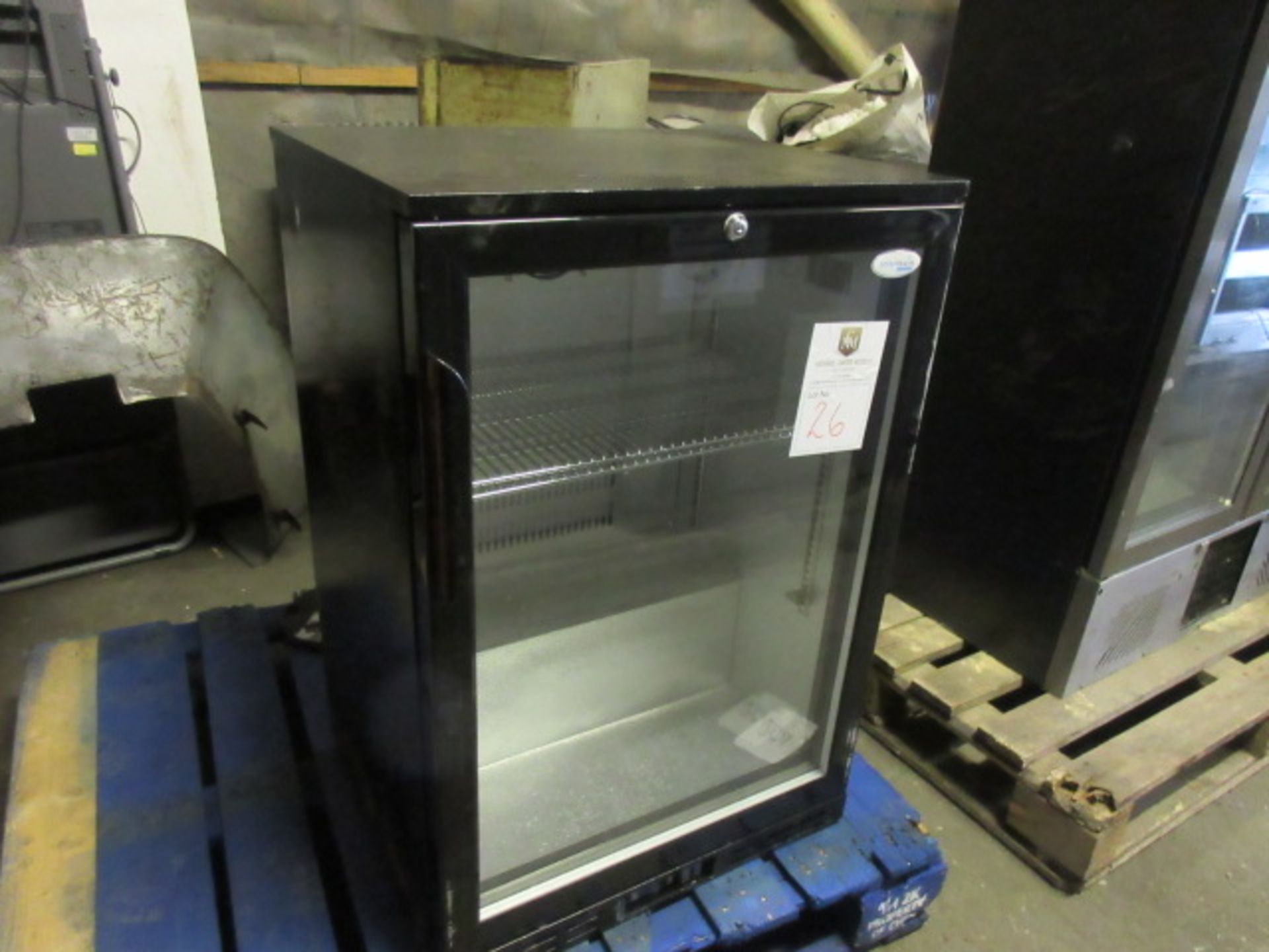 Interlevin PD20H Back Bar Cooler cabinet. Glass door, 128L capacity, 240v, refrigerant R600a, size 6