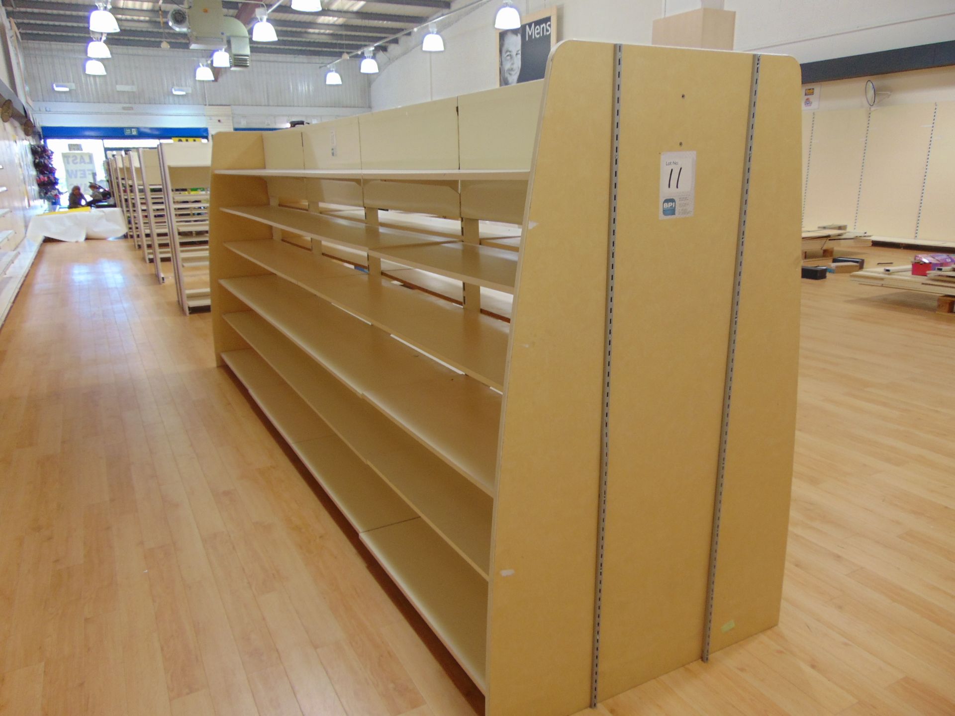 Quality Display Gondola Racking Individual Panels Of X990Mm X4 Display Length X 4Mts X 1300Mm Wide X - Image 2 of 3