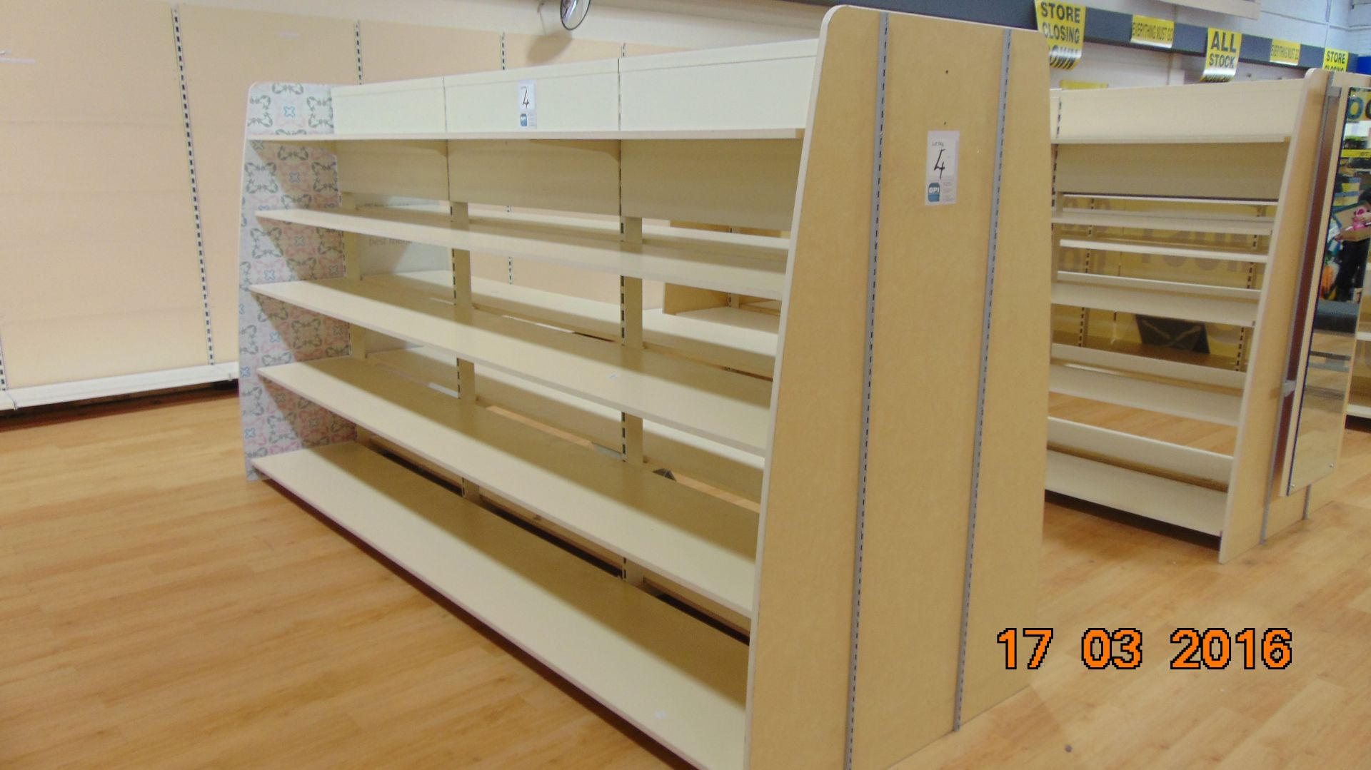 Quality Display Gondola Racking Individual Panels Of X900Mm X3 Display Length X 3Mts X 1300Mm Wide - Image 2 of 4