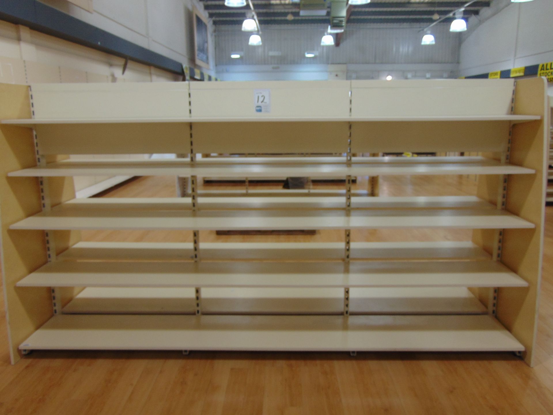 Quality Display Gondola Racking Individual Panels Of X990Mm X4 Display Length X 4Mts X 1300Mm Wide X - Image 4 of 4