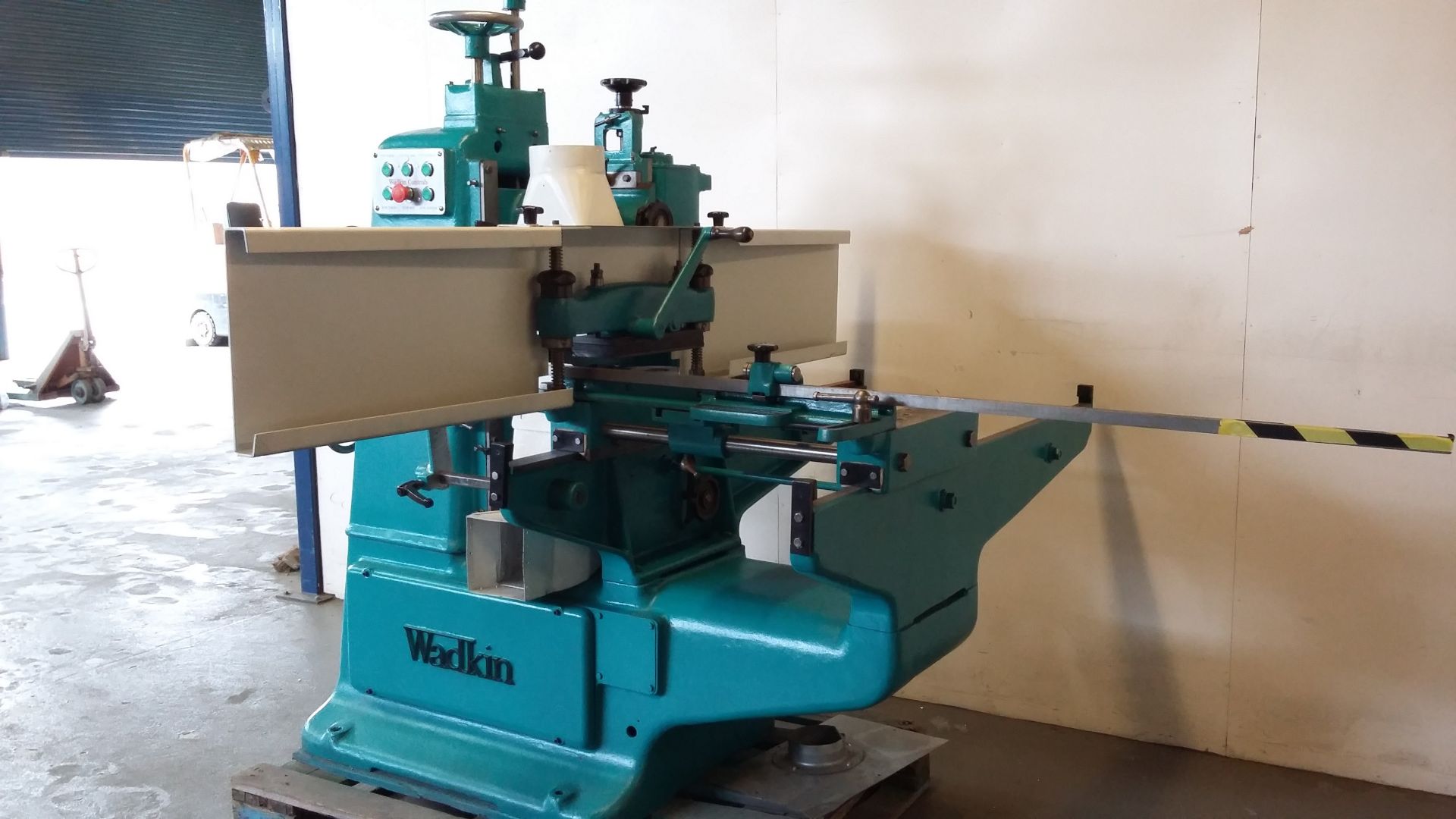 Wadkin ECA 5 head tenoner, limiter tooling,Guarding & inbuilt DC brake - Image 2 of 3