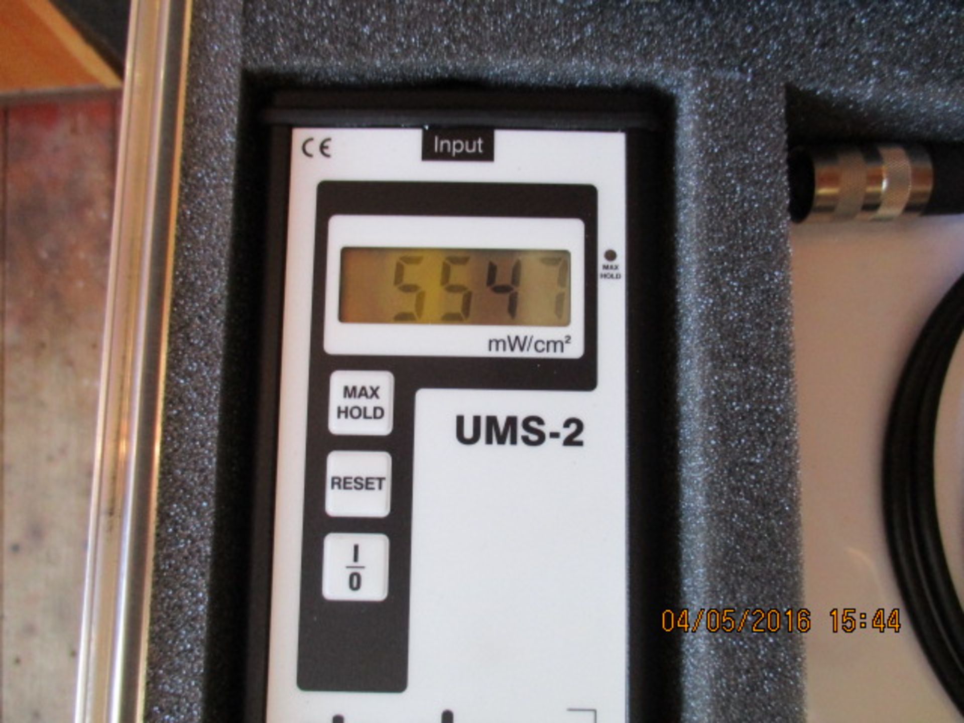 ETA PLUS UV meter, year 2004, comprising meter, extension cable, probe, manual and carrying case. Pr - Image 2 of 4