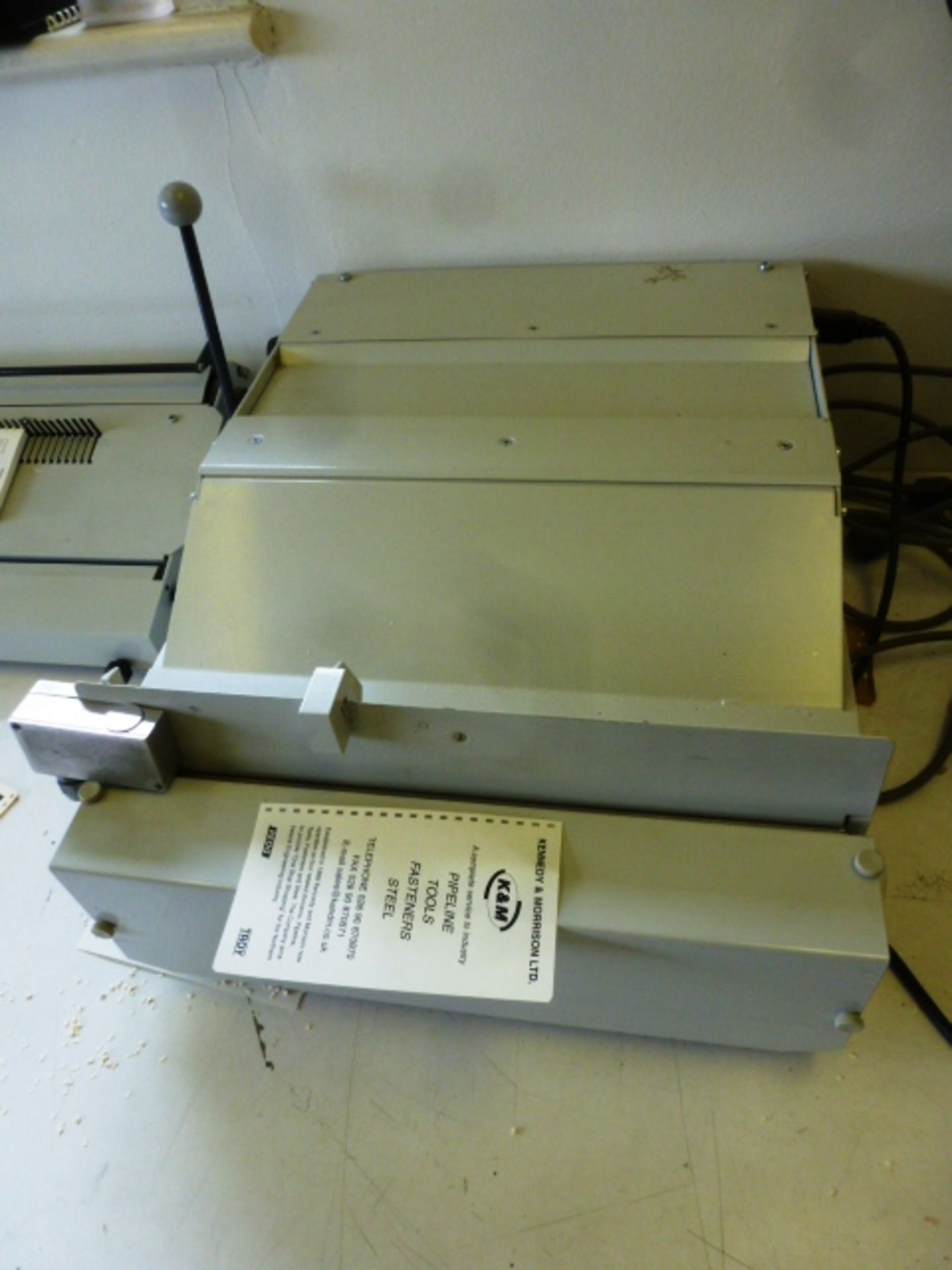 BomCo Punch. Age 2002 BomCo bench top comb binding punch - 4:1" micro hole.