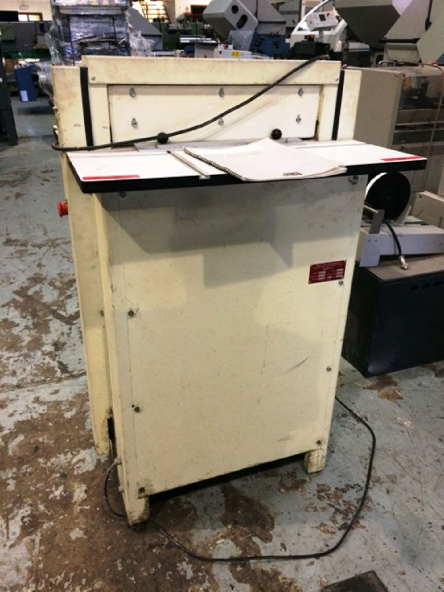 James Burn K50 Punch, Age 1995, A stand-alone electric punch for Wire-O production, Manual feed & de