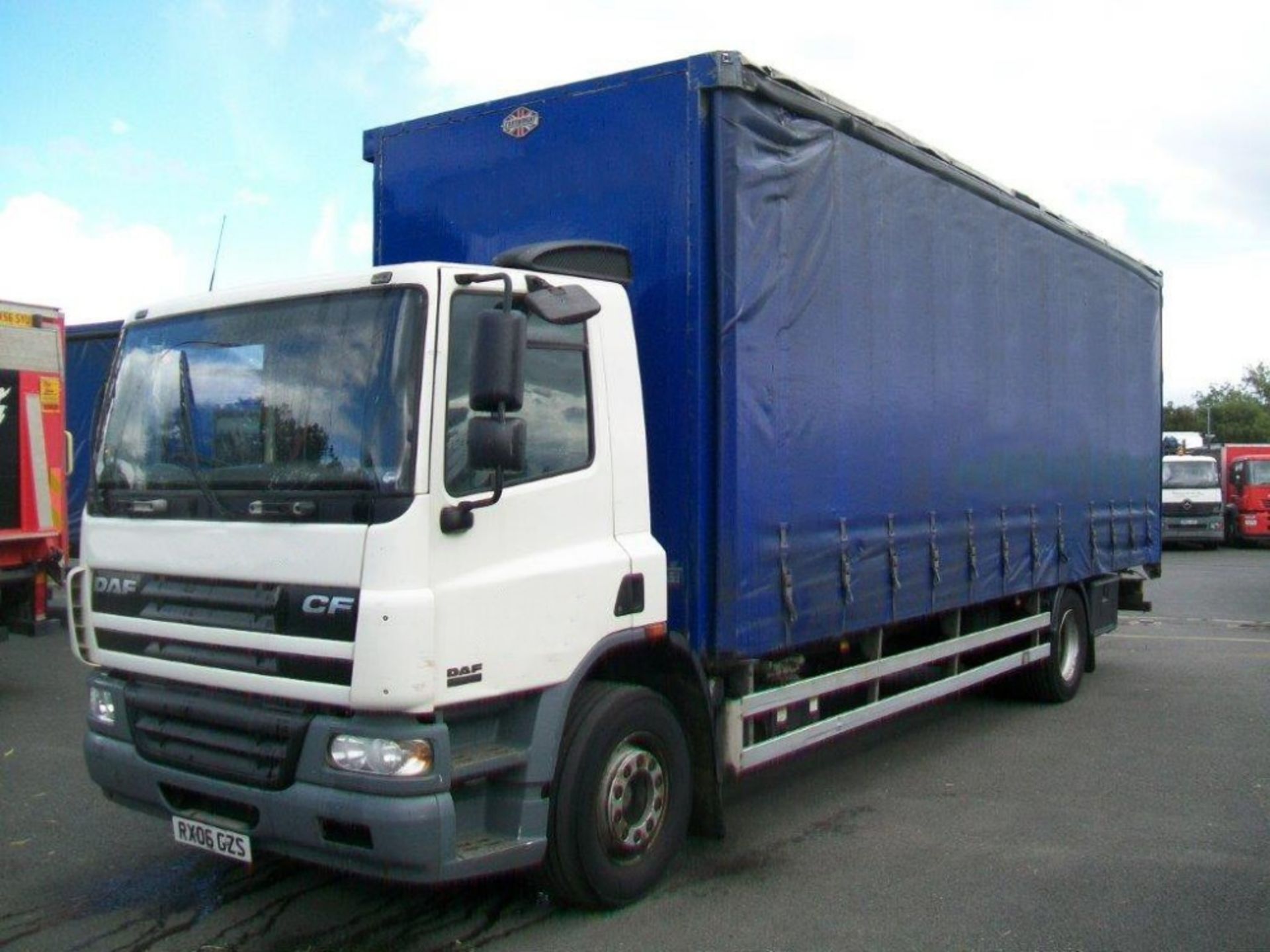 DAF CF75.250 Euro 3 4x2 27ft Curtainsider c/w Tuckaway Tail Lift, Registration No. RX06 GZS, First R - Image 2 of 4