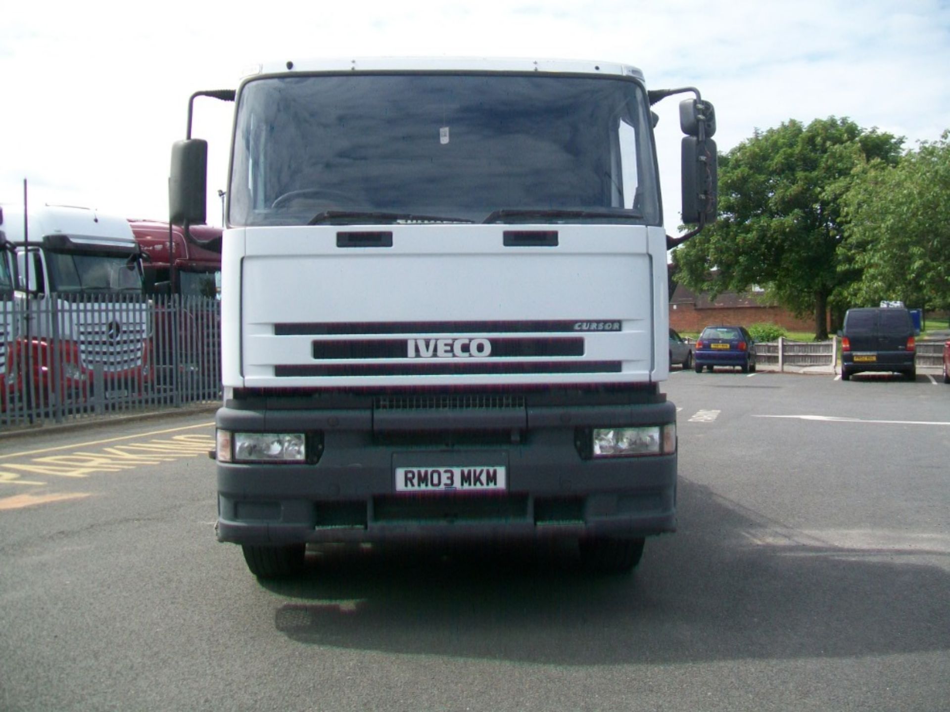 Iveco Cursor Day Cab Flatbed c/w Rear Steer Axle & Palfinger PK13000L Crane, Registration No. RM03 M - Image 2 of 4