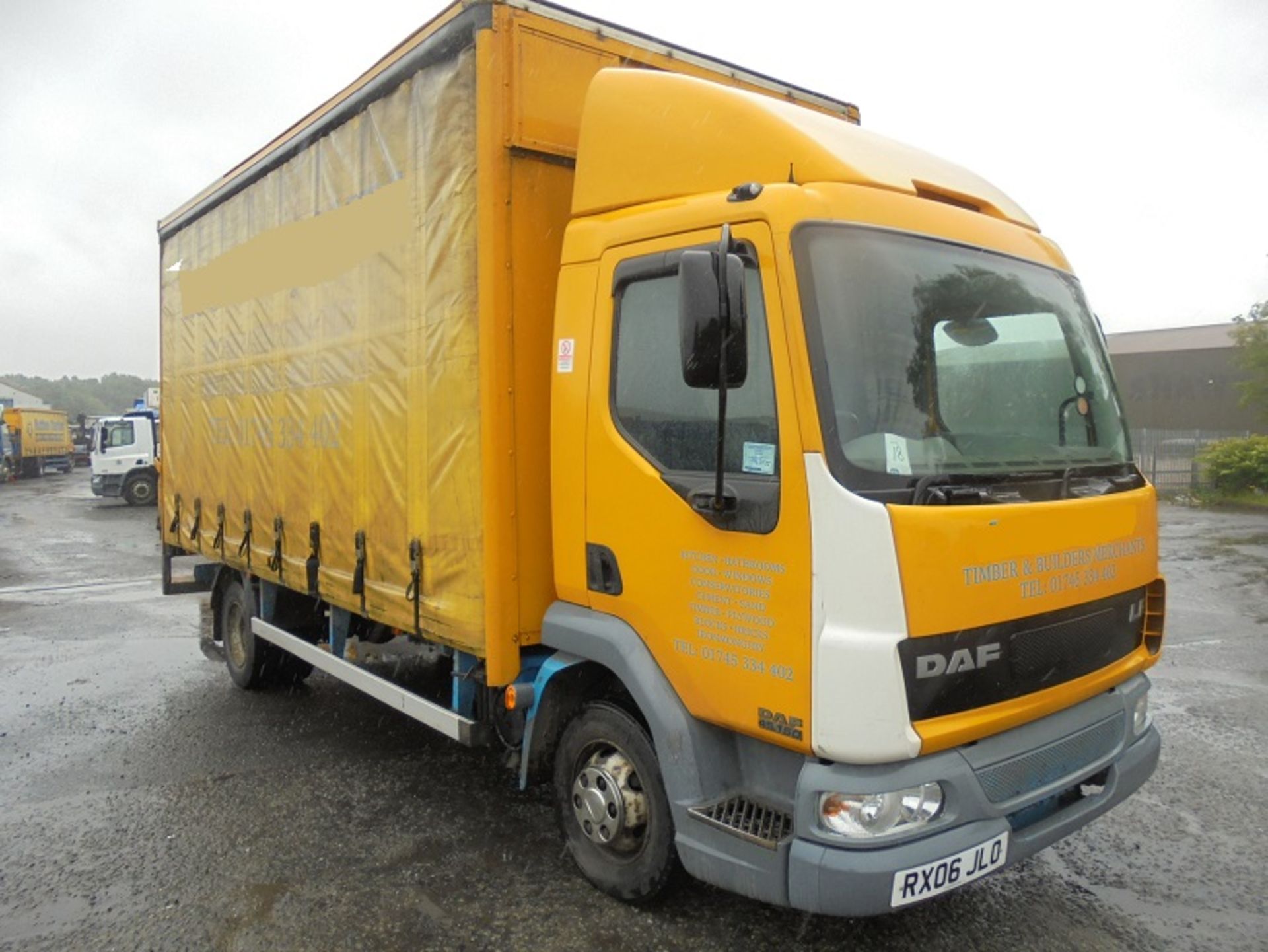 DAF LF45.150 Euro 3 18ft Curtainsider c/w Shutter & DEL Column Tail Lift, Registration No. RX06 JLO,