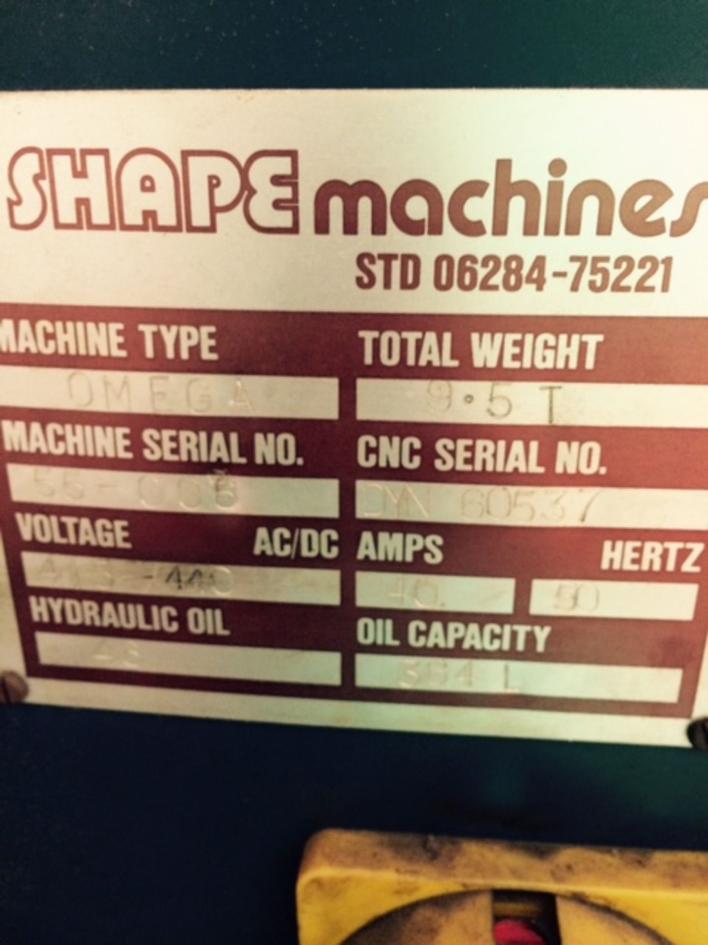 Shape Omega Punching Machine Fully Working - Image 3 of 3