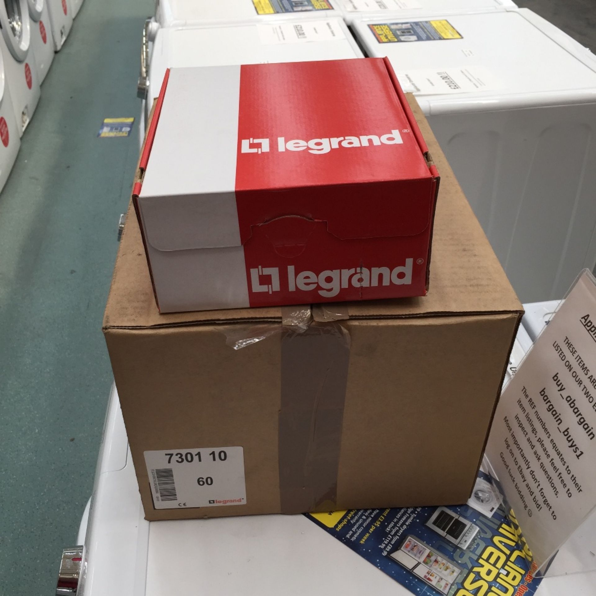 4 Boxes x 60 Legrand 20A DP Switch Marked Water Heater - Image 3 of 3