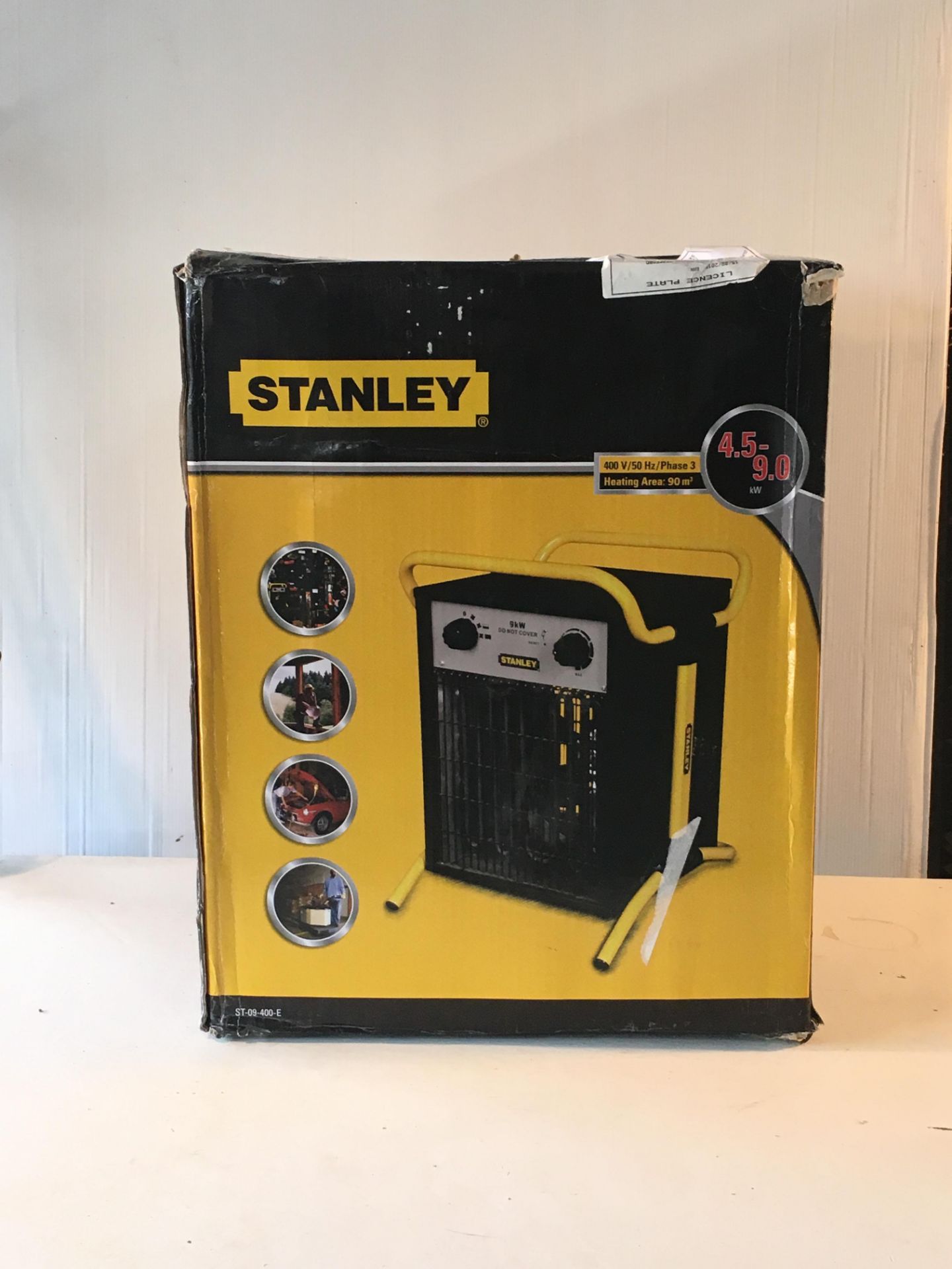 Damaged Box Stanley ST-09-400-E 55/4500/9000W 3 Phase Electric Fan Heater