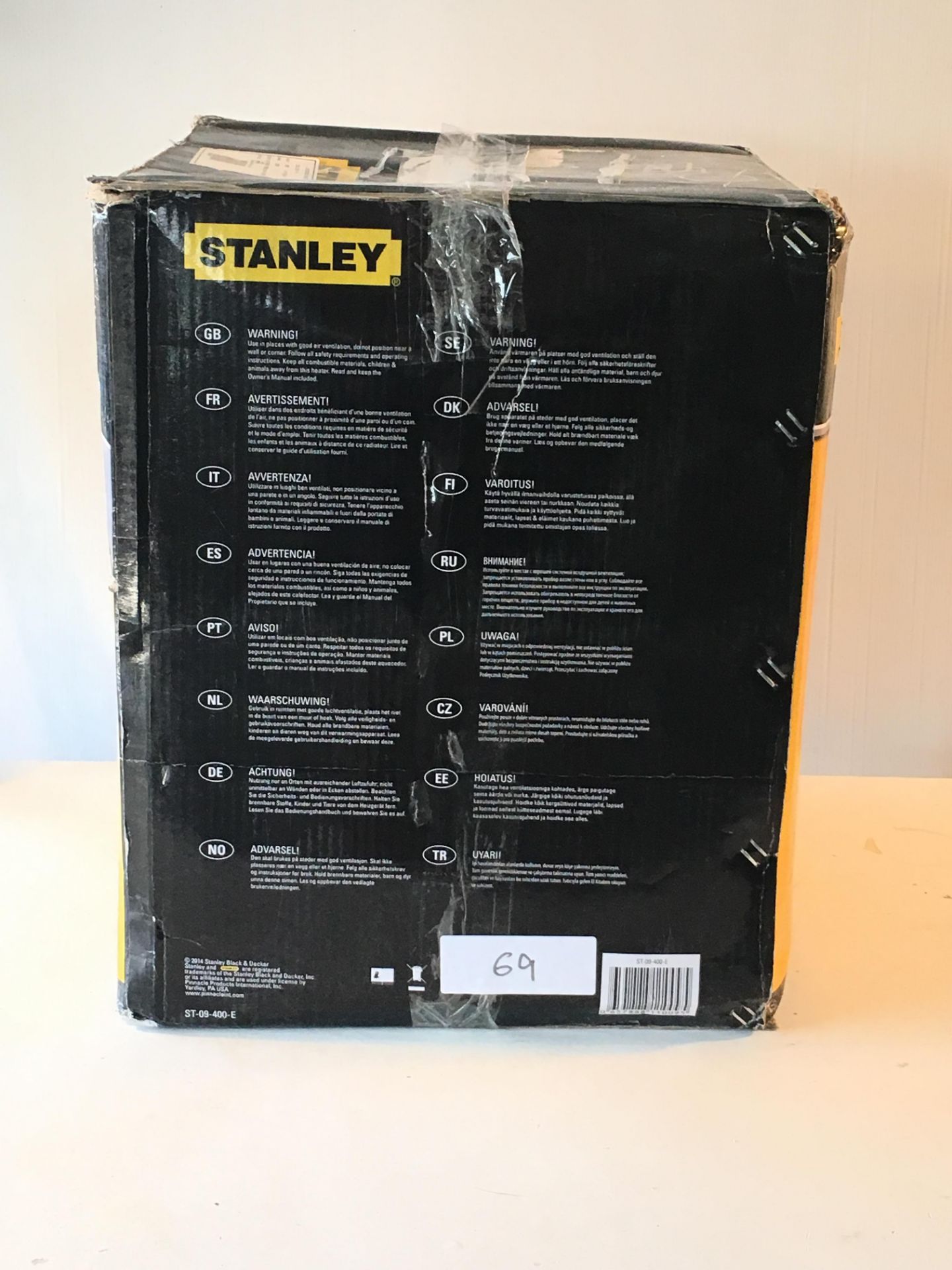 Damaged Box Stanley ST-09-400-E 55/4500/9000W 3 Phase Electric Fan Heater - Image 2 of 8