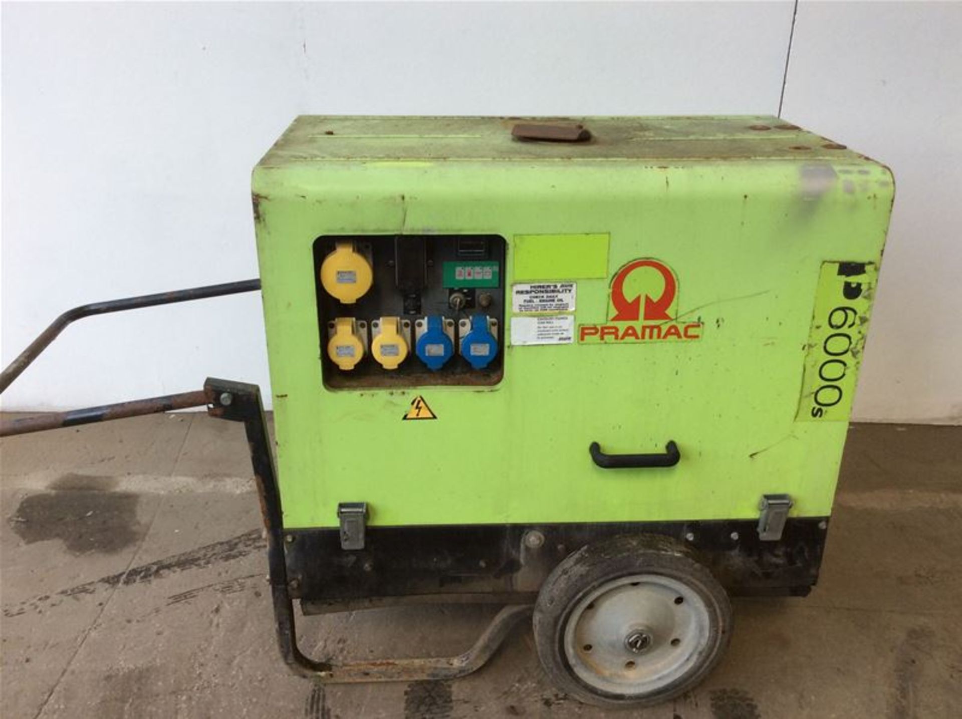 PRAMAC P6000S 6KVA DIESEL GENERATOR