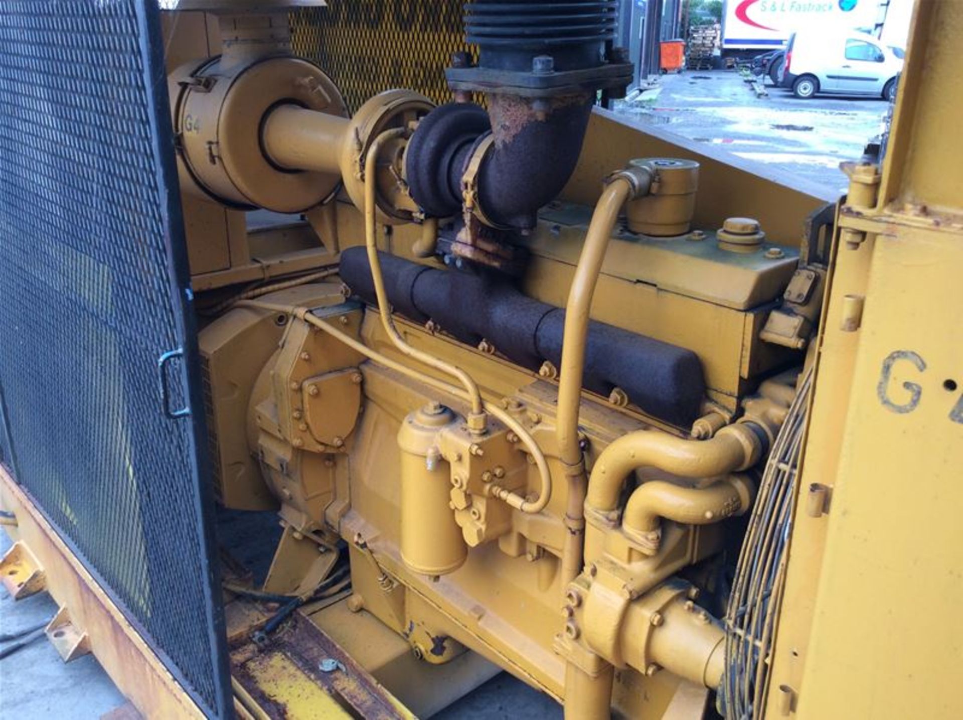 CATERPILLAR D334 TURBO DIESEL CAGED GENERATOR - 200KVA - 6 CYLINDER - Image 6 of 6