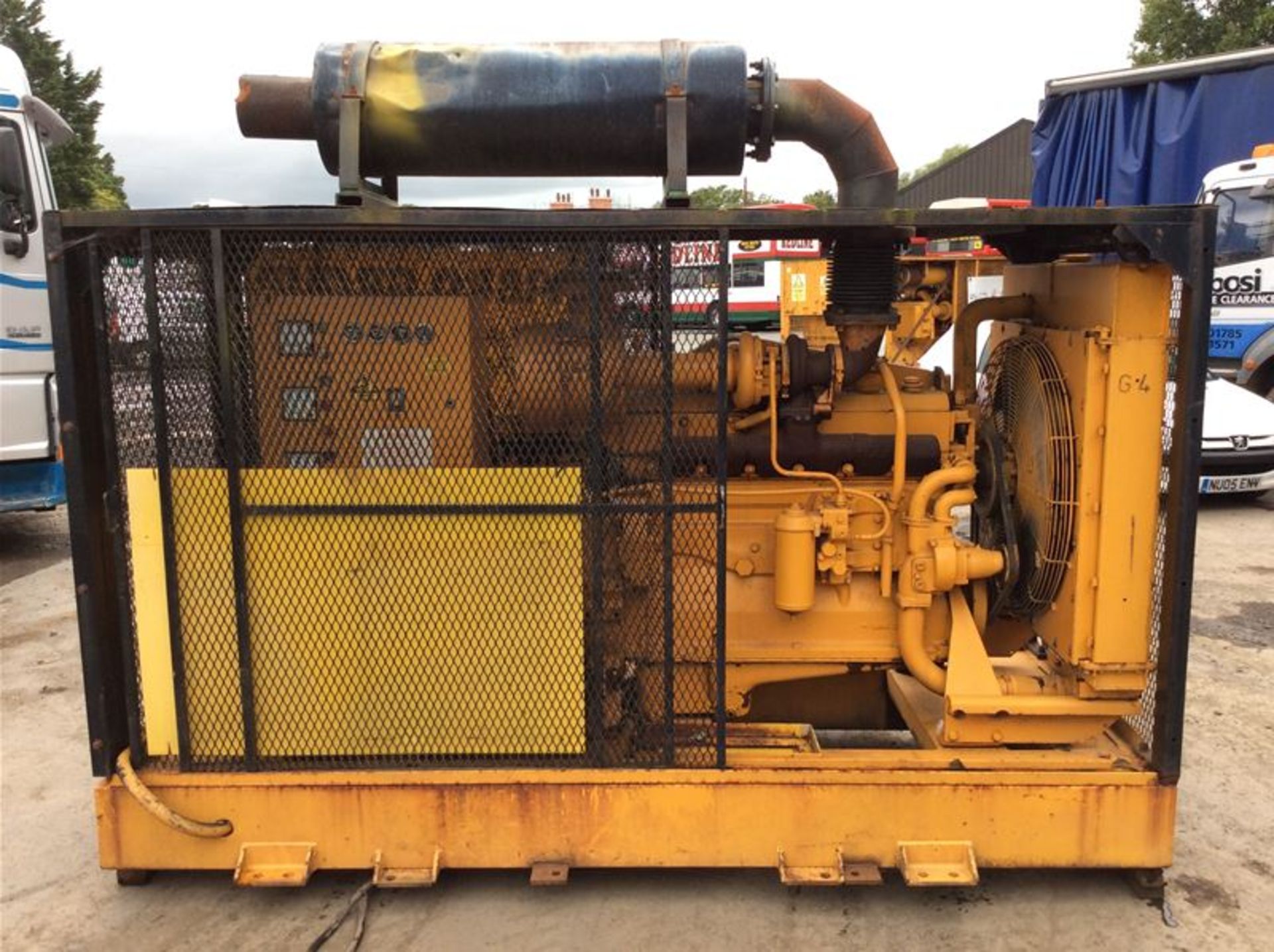 CATERPILLAR D334 TURBO DIESEL CAGED GENERATOR - 200KVA - 6 CYLINDER - Image 2 of 6