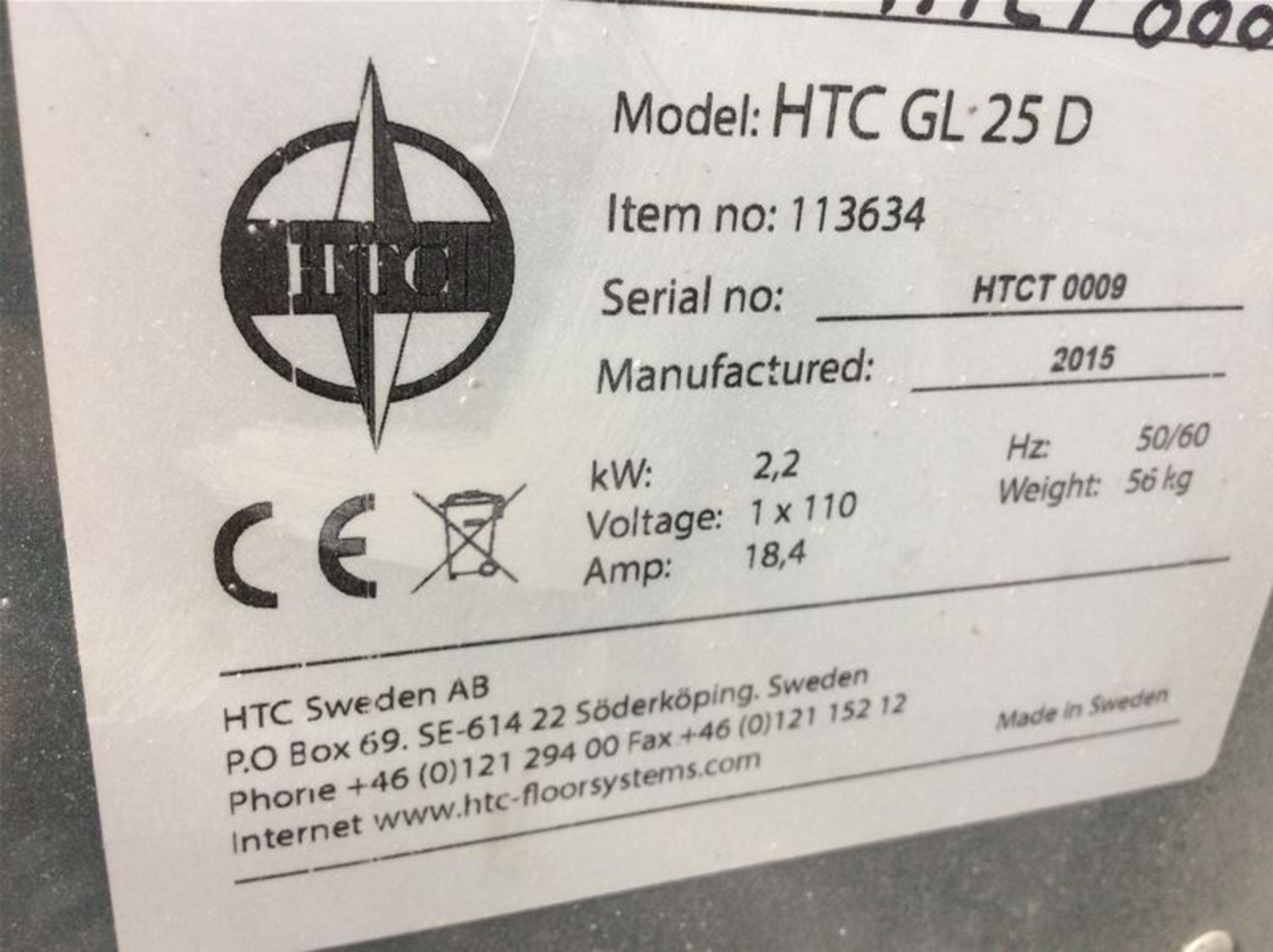 GREYLINE HTC GL-25 D DUST EXTRACTION UNIT - Image 3 of 3