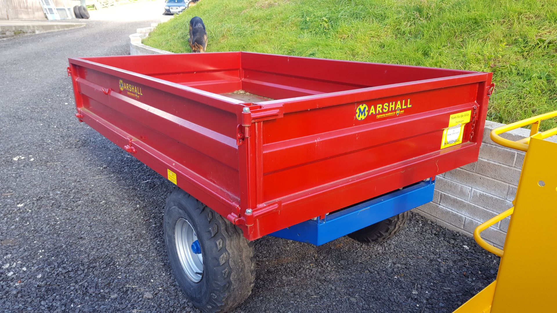 2016 Marshall 2 Ton Tipping Trailer with dropsides - Image 2 of 2
