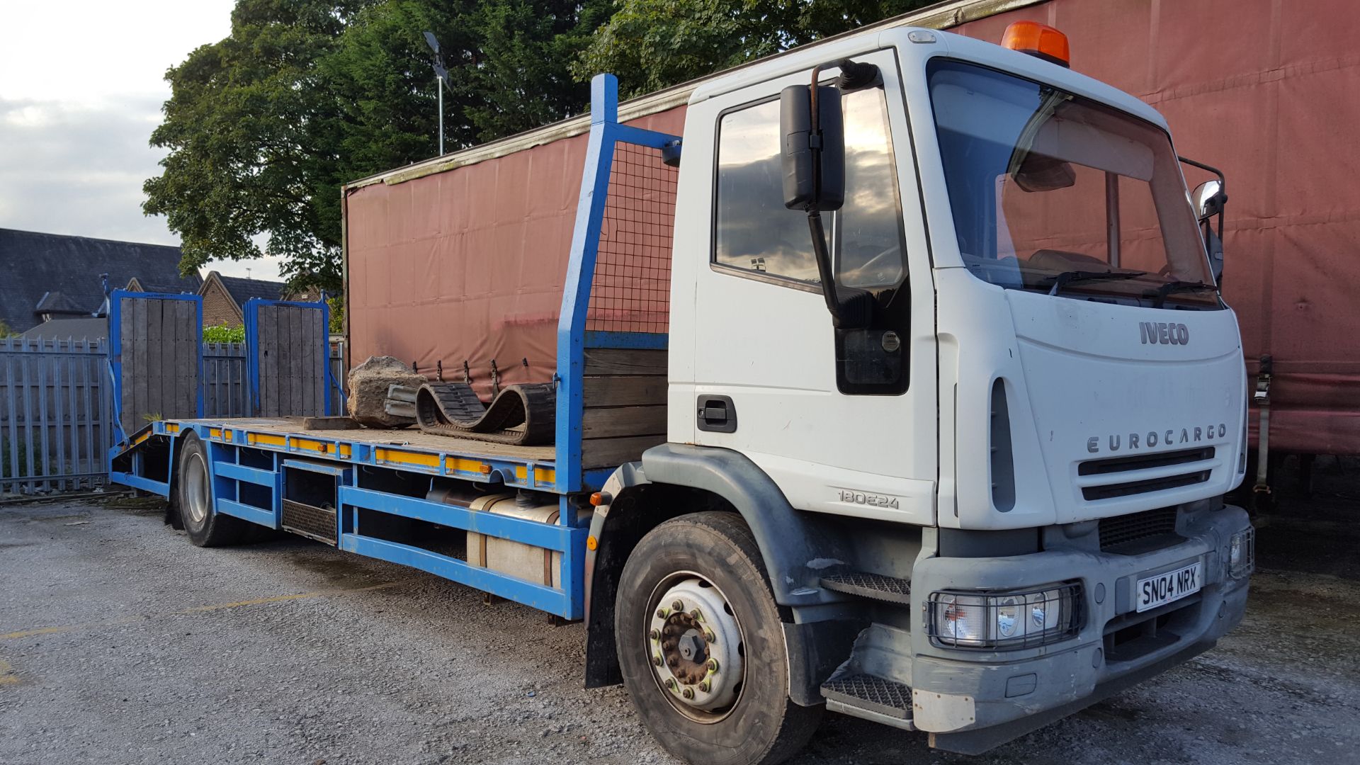 2004 Iveco Cargo Beavertail Plant Wagon with winch