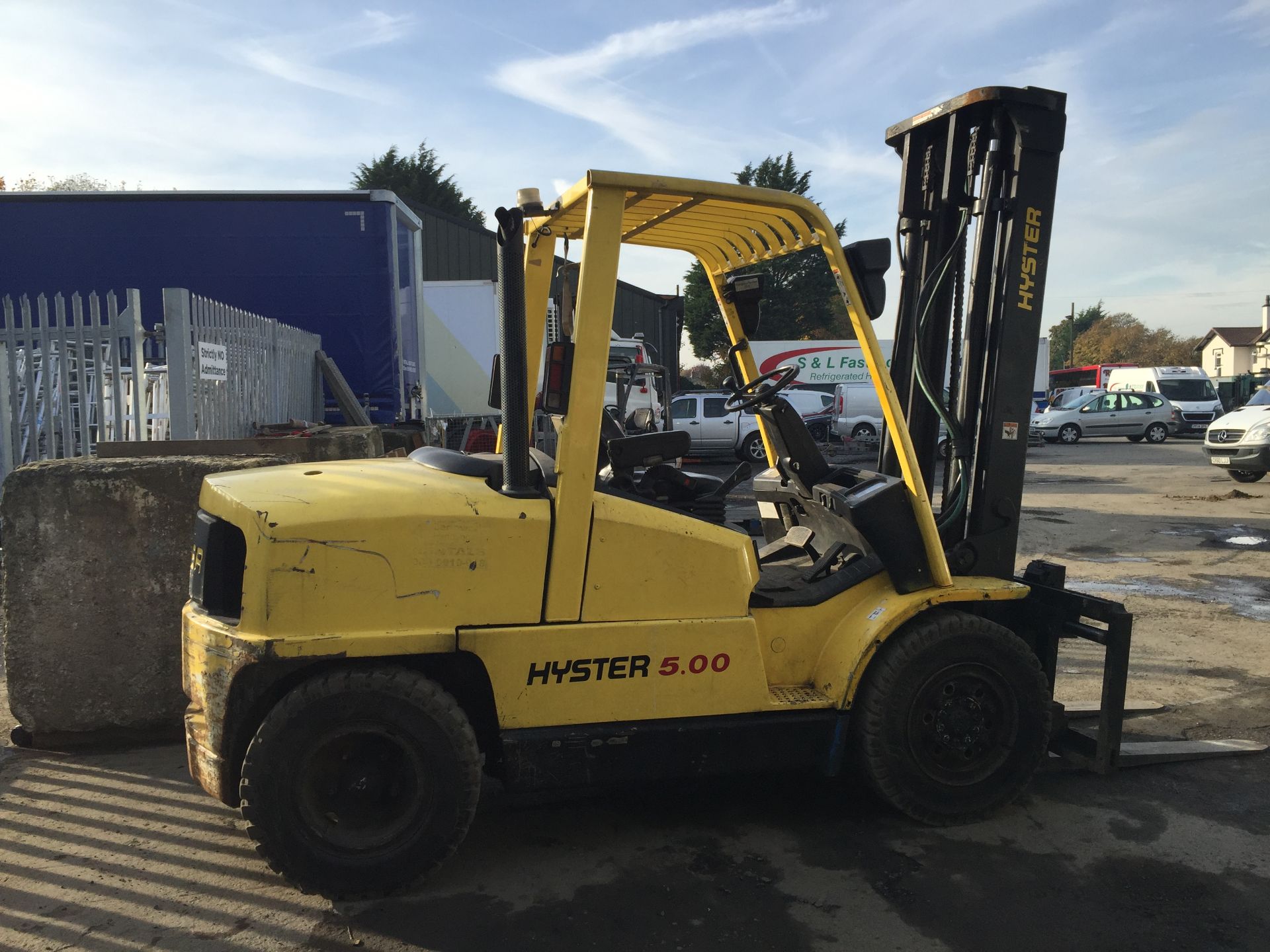 2006 Hyster H5.00XM 5 Tonne Diesel Forklift with Sideshift - Image 3 of 6