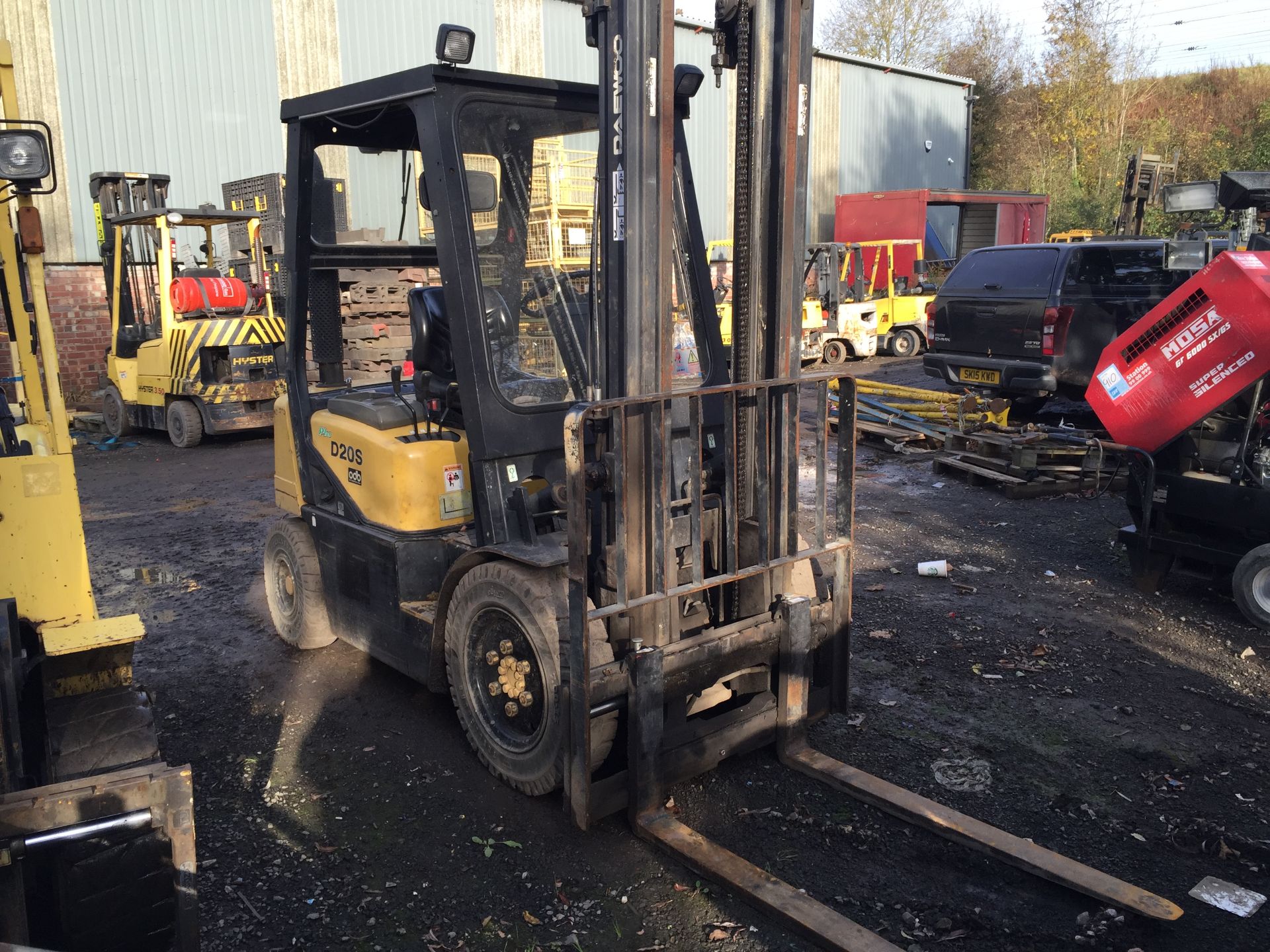 Daewoo D20S 2 Ton Diesel Forklift with Sideshift - Image 2 of 6