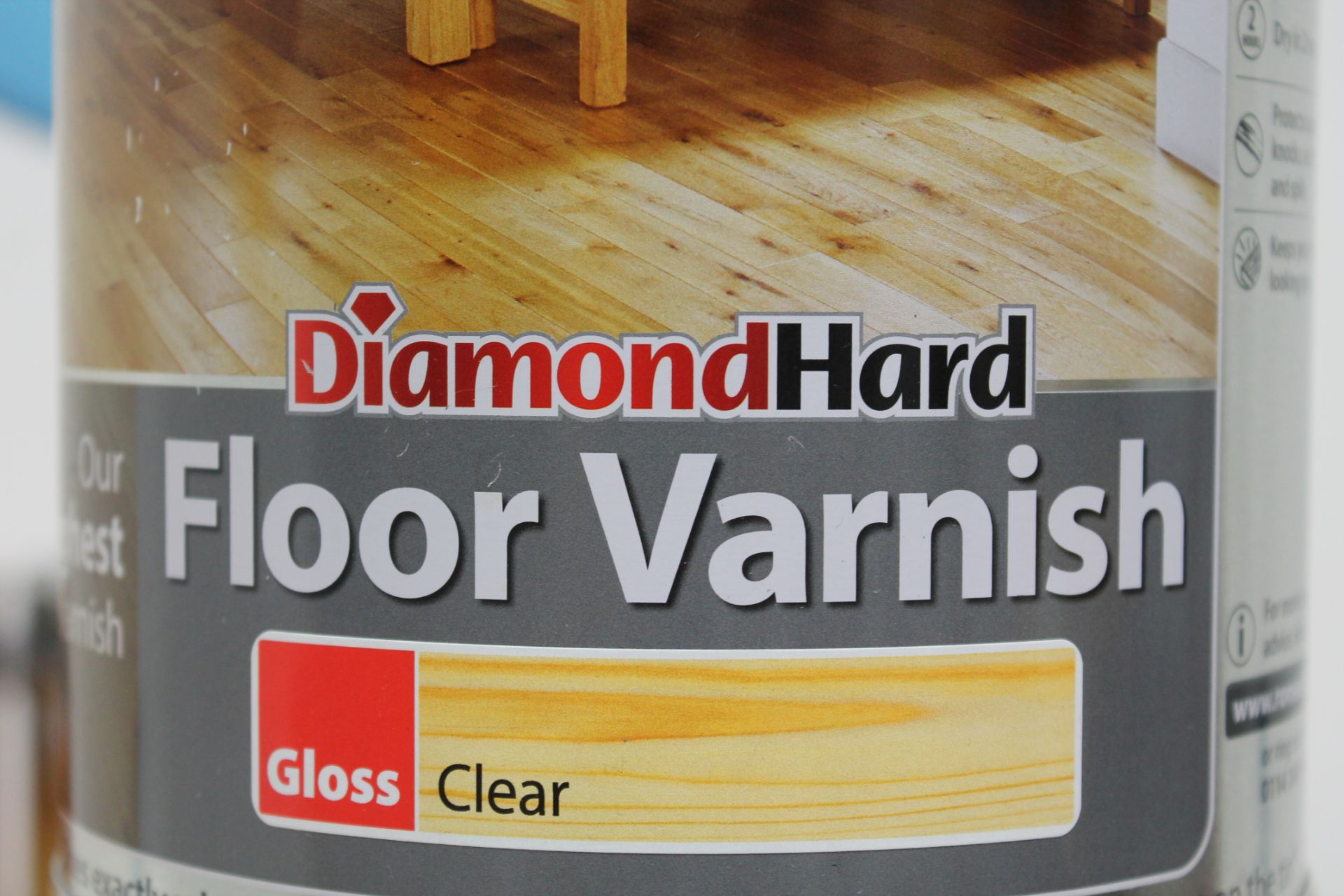 1 x 2.5L Ronseal Diamond Hard Floor Varnish (Gloss Clear)