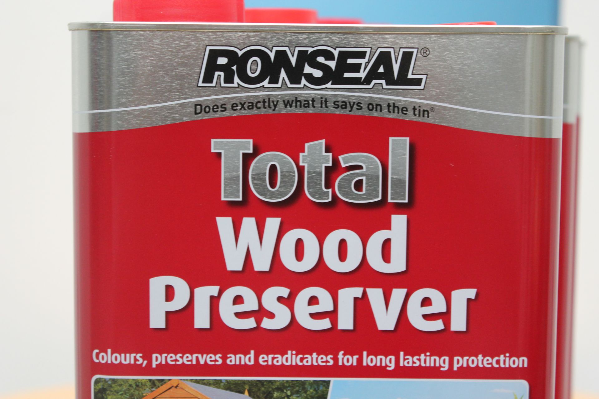 5 x 5L Ronseal Total Wood Preserver (Dark Brown) - Image 2 of 2