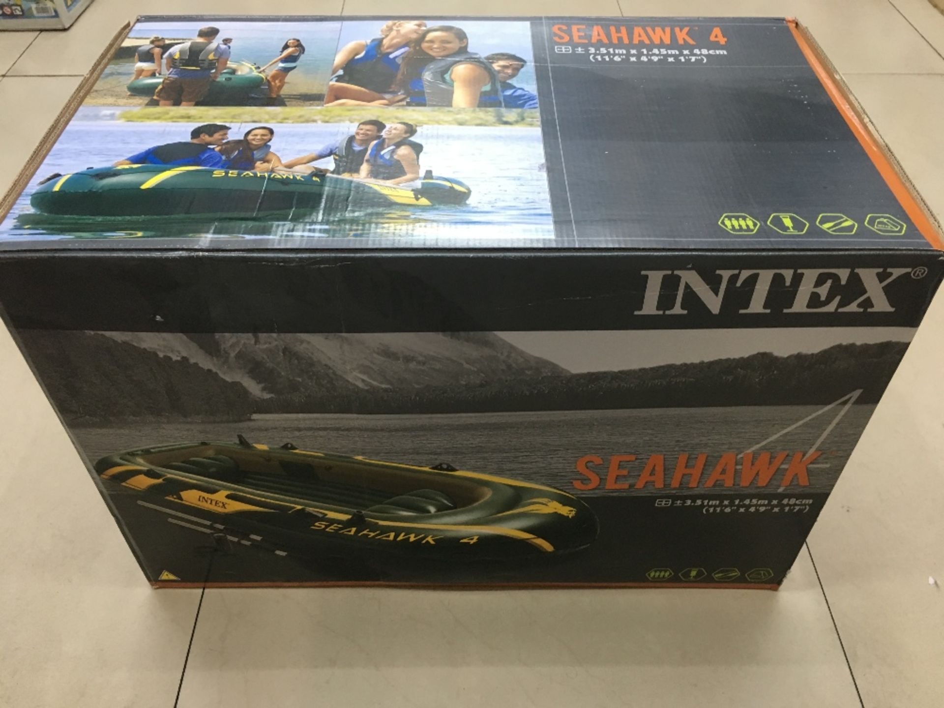 BRAND NEW BOXED 2016 SEAHAWK 3.5M LONG 4MAN INFLATABLE RIB, C/W OARS/PUMP - Image 3 of 3