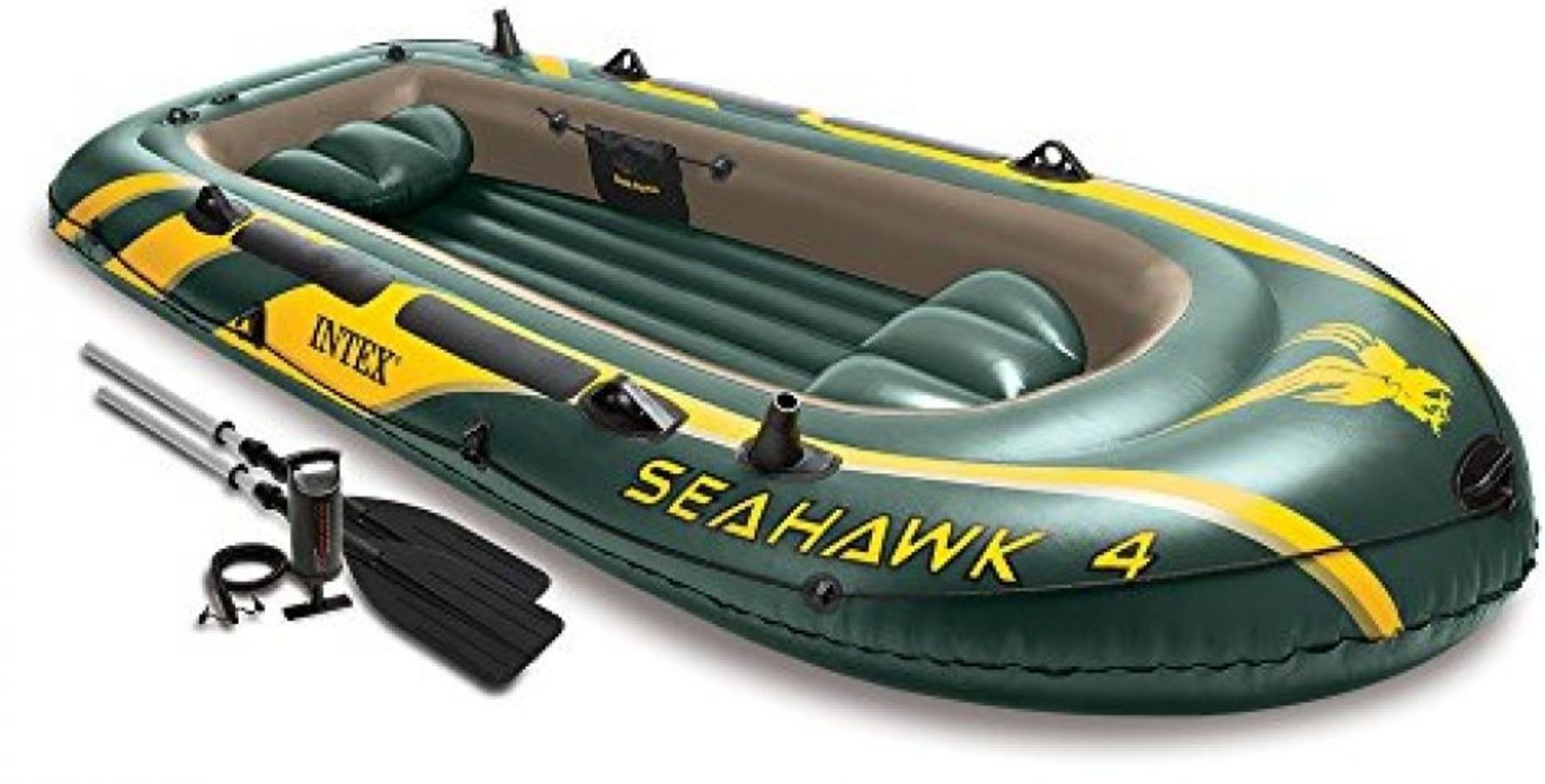 BRAND NEW BOXED 2016 SEAHAWK 3.5M LONG 4MAN INFLATABLE RIB, C/W OARS/PUMP