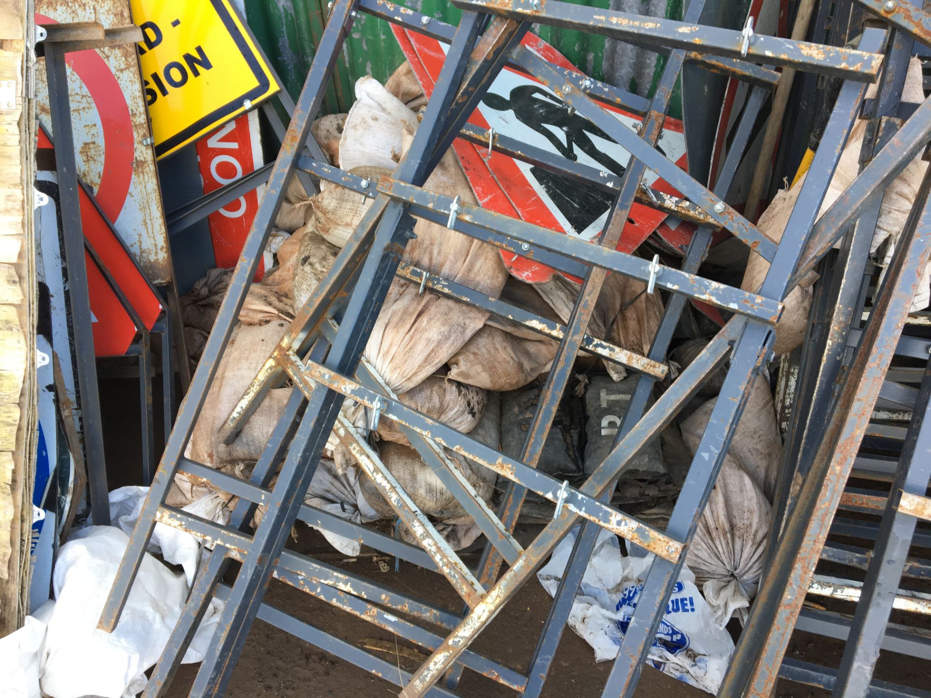 Quantity of road signs & metal sign frames (approx. 50) - Image 3 of 3
