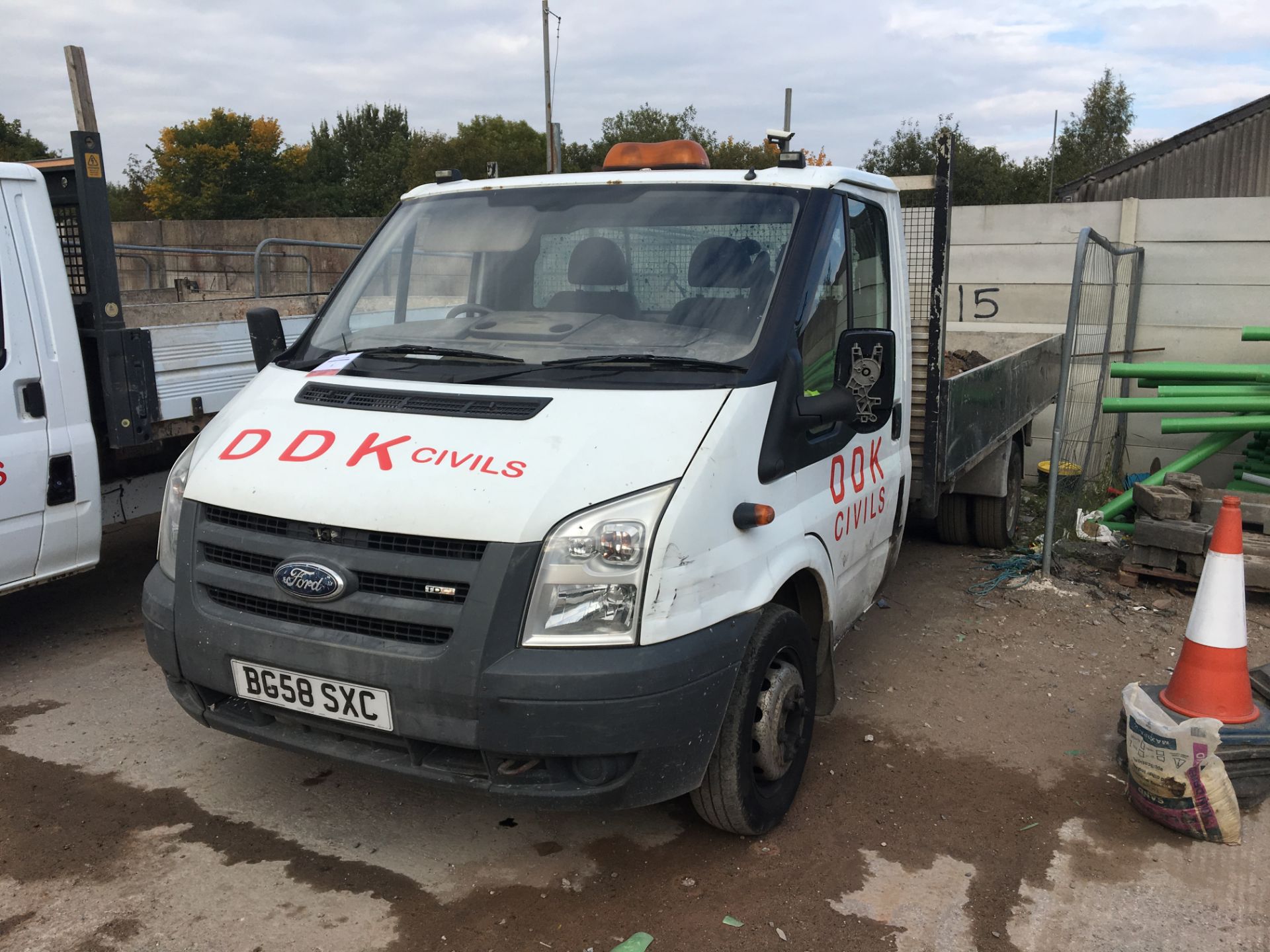 (2008) Ford Transit TDCi, 2402cc, Diesel, Drop Side Pick-Up, Registration BG58 SXC