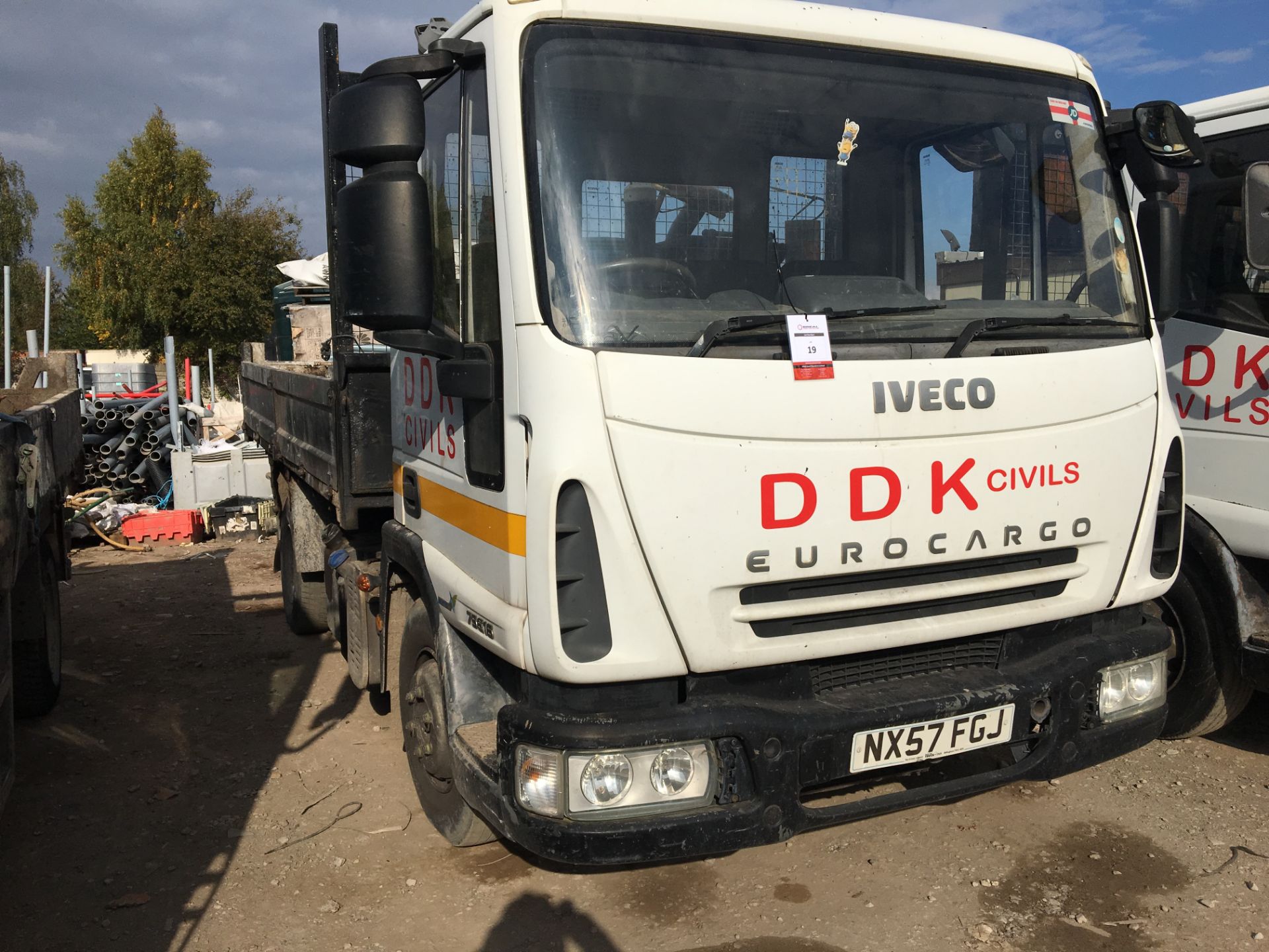 (2007) Iveco Eurocargo 75E17, 3920cc, Diesel, Tipper, 7,500kg, Registration NX57 FGJ