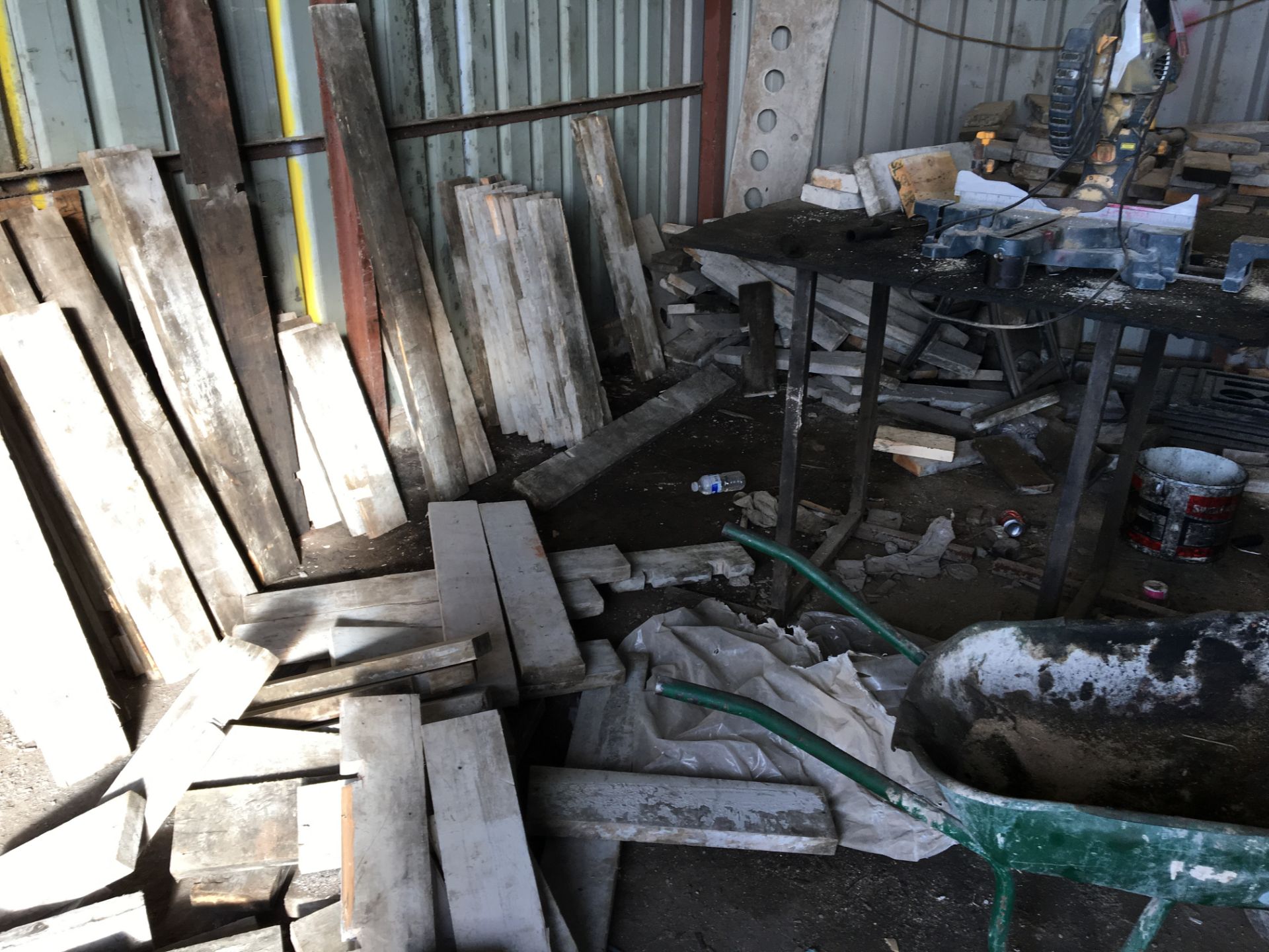 Contents of shed