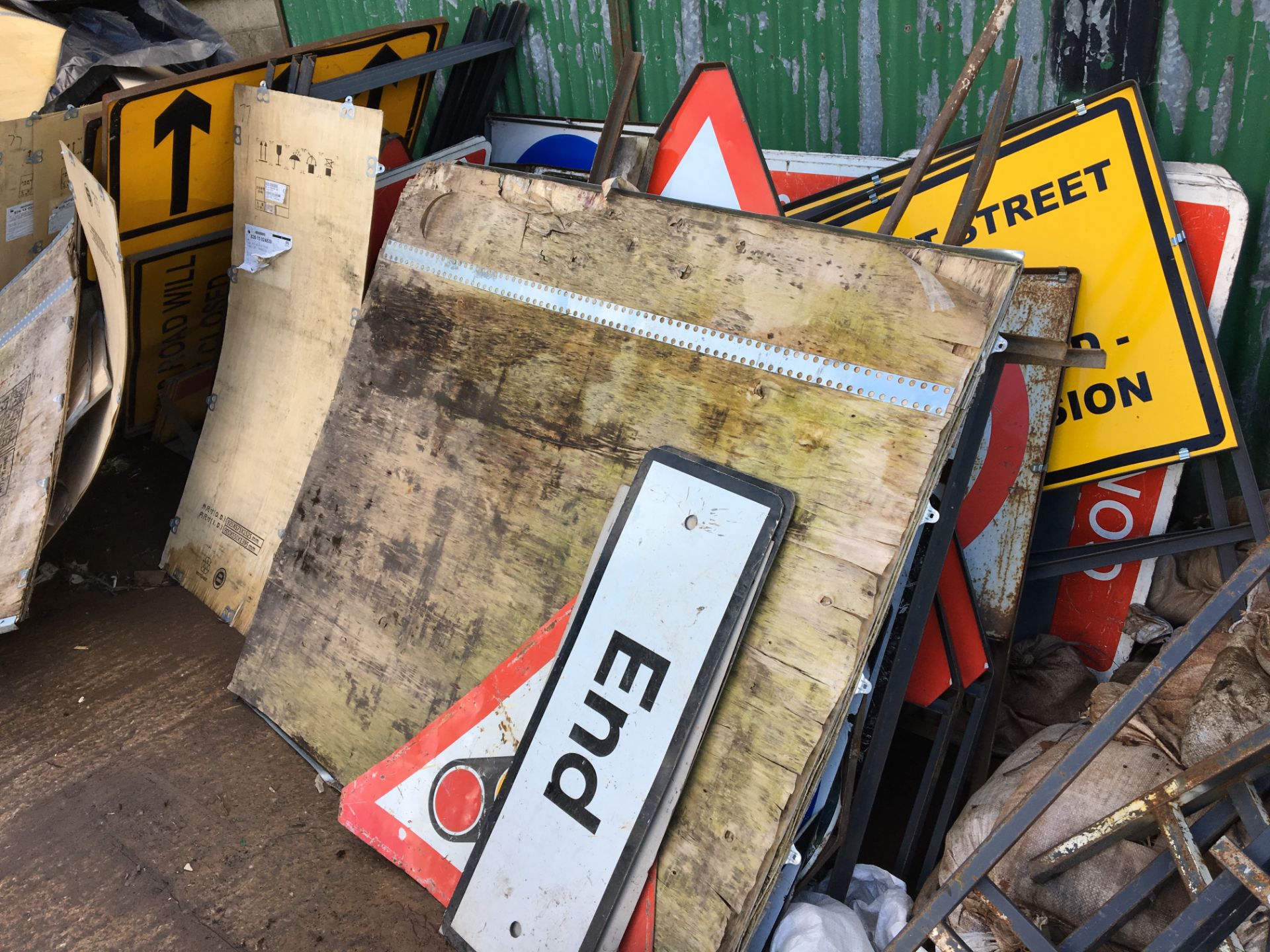 Quantity of road signs & metal sign frames (approx. 50) - Image 2 of 3