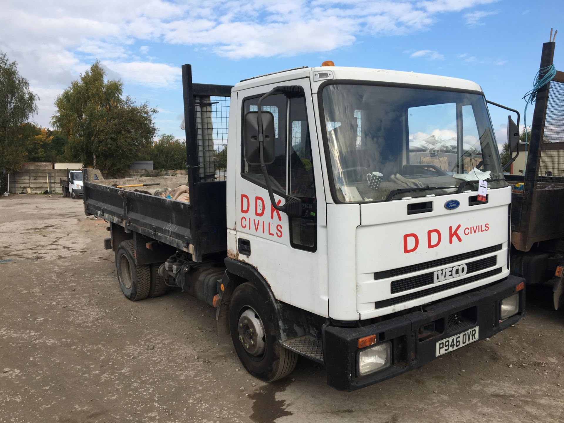 (1997) Iveco 75E15, 5861cc, Diesel, Tipper, 7,500kg, Registration P946 OVR