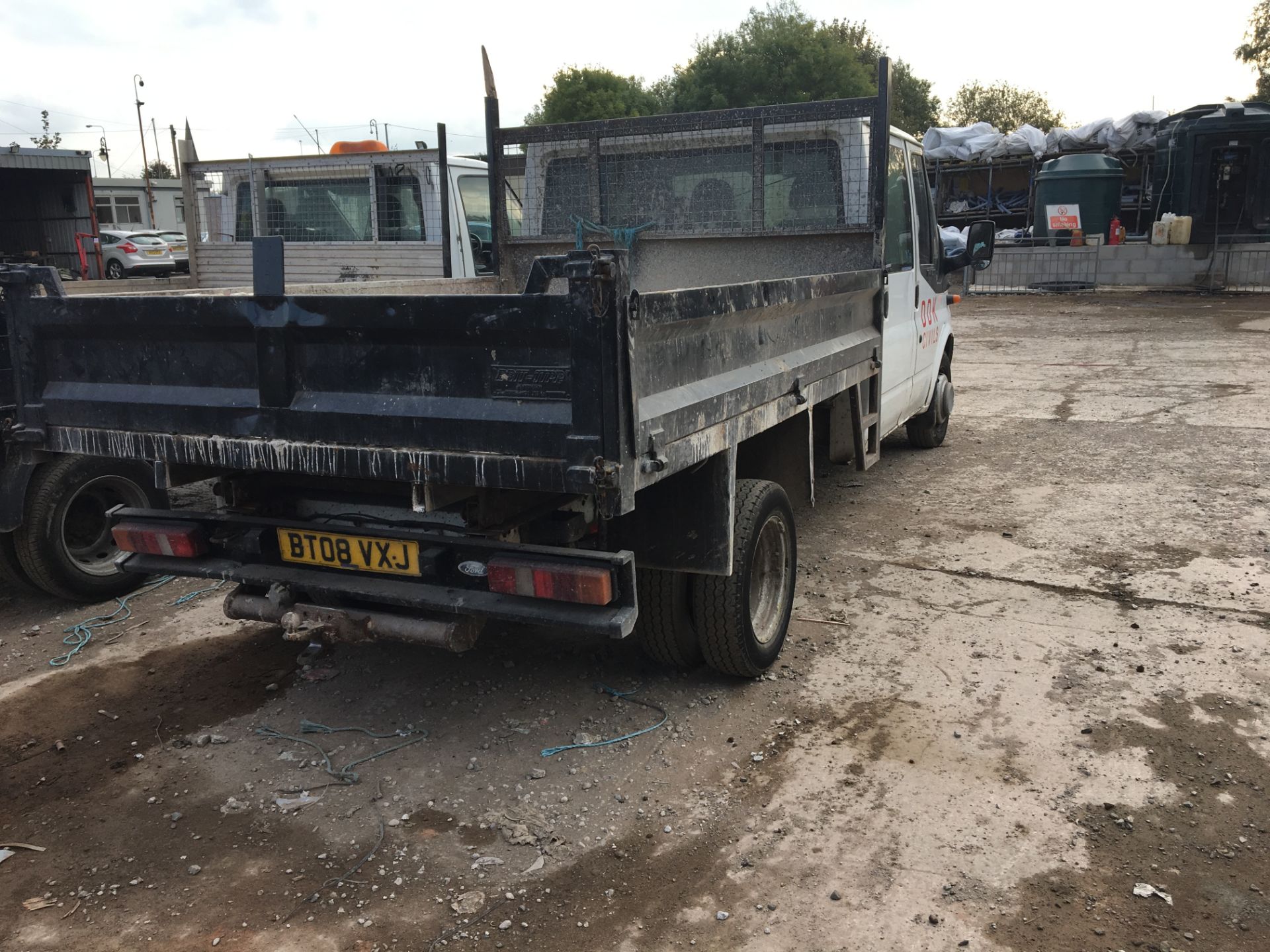 (2008) Ford Transit TDCi, Crew Cab, 2402cc, Diesel, Drop Side Tipper, Registration BT08 VXJ - Image 3 of 3