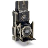 Zeh Zeca-Flex "Xenar 3,5", 1937 Paul Zeh, Dresden. Interesting 6 x 6 cm TLR strut-folding camera,