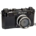 Giant "Nikon S" Advertising Model, c. 1951 Showcase model, wooden body, size 54 1/3 x 31 ½ x  26 1/3