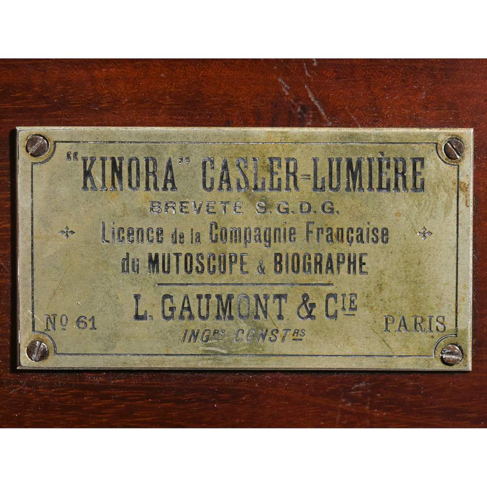 "Kinora" Casler-Lumière (No. 61), 1896 No. 61, rare Kinora Casler-Lumière built by Léon Gaumont & - Image 5 of 9