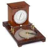 French ABC Dial Telegraph, c. 1870 Unmarked, transmitter and receiver, brass transmitting dial,