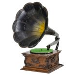 Rare "Sousa" Talk-O-Phone Gramophone, 1906 By Talk-O-Phone Co. Toledo, Ohio. With original soundbox,