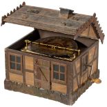 Monopol Chalet Musical Box, c. 1900 No. 45Sch, for 11 ¾ in. discs (Monopol or Symphonion), 84