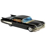 Large Cadillac by "Yonezawa", 1960 Japanese lithographed tin toy car, friction, length 18 in.!