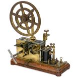 L.M. Ericsson Ink-Writer Telegraph, c. 1895 Serial no. 4530, lacquered brass, spring motor (