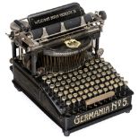 "Germania No. 5" Typewriter, c. 1900 German upstroke typewriter manufactured by "H. & A. Scheffer,