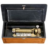 Coin-Activated Musical Box by Mermod Frères, c. 1890 No. 67173, playing eight airs, with crank-