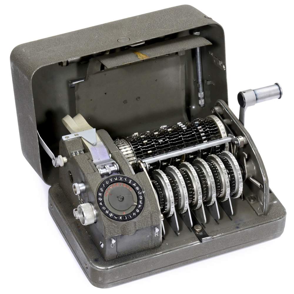 Hagelin BC-52 Cypher Machine with Keyboard, 1952 onwards Hagelin Cryptographer, manufactured by - Bild 2 aus 4