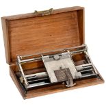 "Hall Type Writer", 1881 First real portable typewriter in the world. From New York, USA. Serial no.