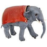 Walking Elephant Automaton by Roullet et Decamps, c. 1900 With painted leather-covered papier-