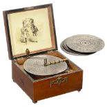 Kalliope No. 50G Disc Musical Box, c. 1900 With 6 saucer bells (optional), for 9 ¼-inch discs, 49