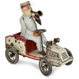 Lehmann EPL490 "Tut-Tut" Automobile, 1903 onwards Lithographed and hand-painted tin, clockwork drive